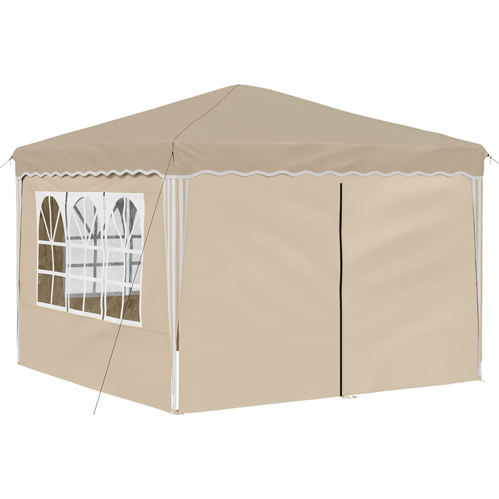 Pop-up Feesttent Crème 288 x 288 x 245 cm Oxford Stof