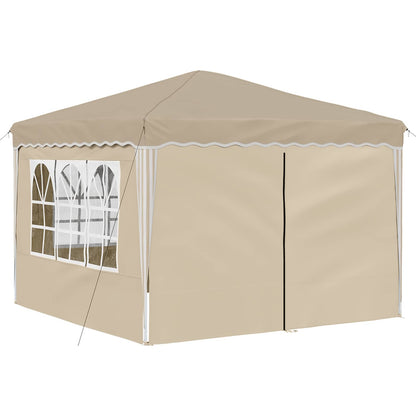 Pop-up Feesttent Crème 288 x 288 x 245 cm Oxford Stof