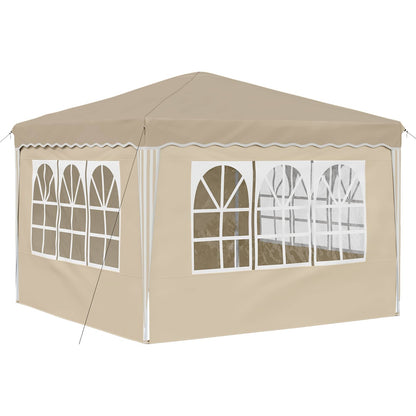 Pop-up Feesttent Crème 288 x 288 x 245 cm Oxford Stof