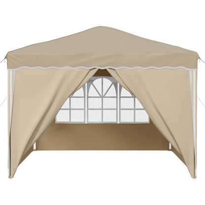 Pop-up Feesttent Crème 288 x 288 x 245 cm Oxford Stof