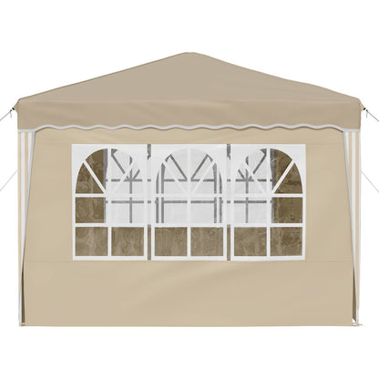 Pop-up Feesttent Crème 288 x 288 x 245 cm Oxford Stof