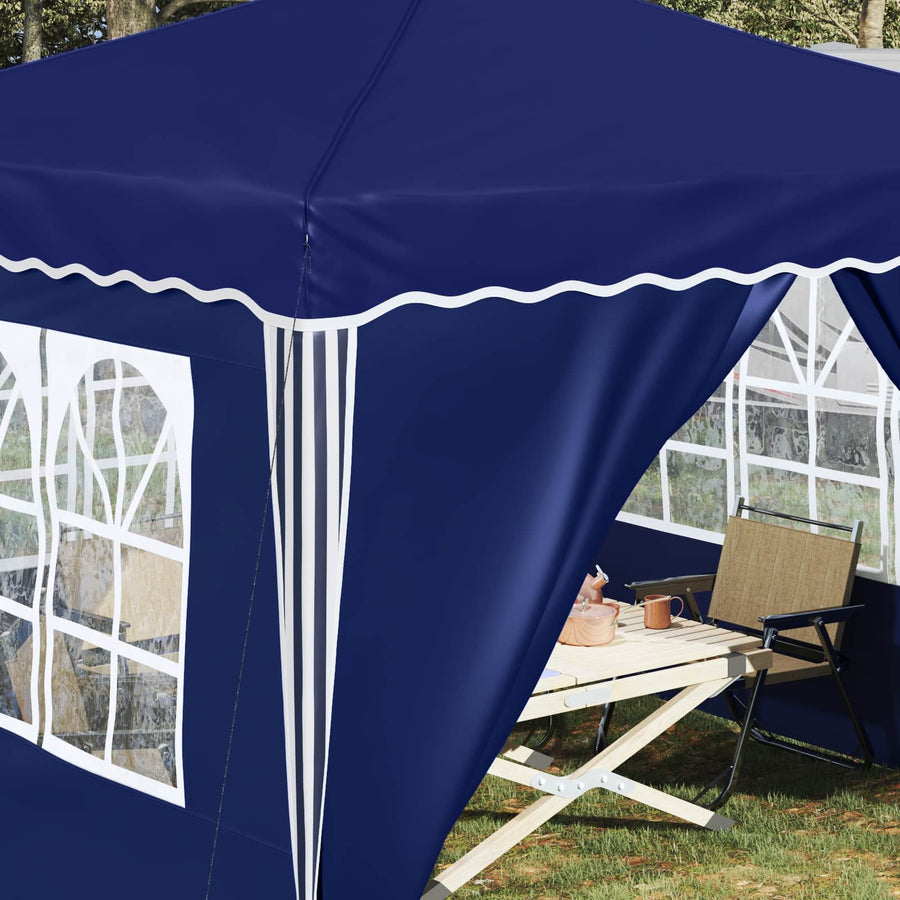 Pop-up Feesttent Blauw 288 x 288 x 245 cm Oxford Stof