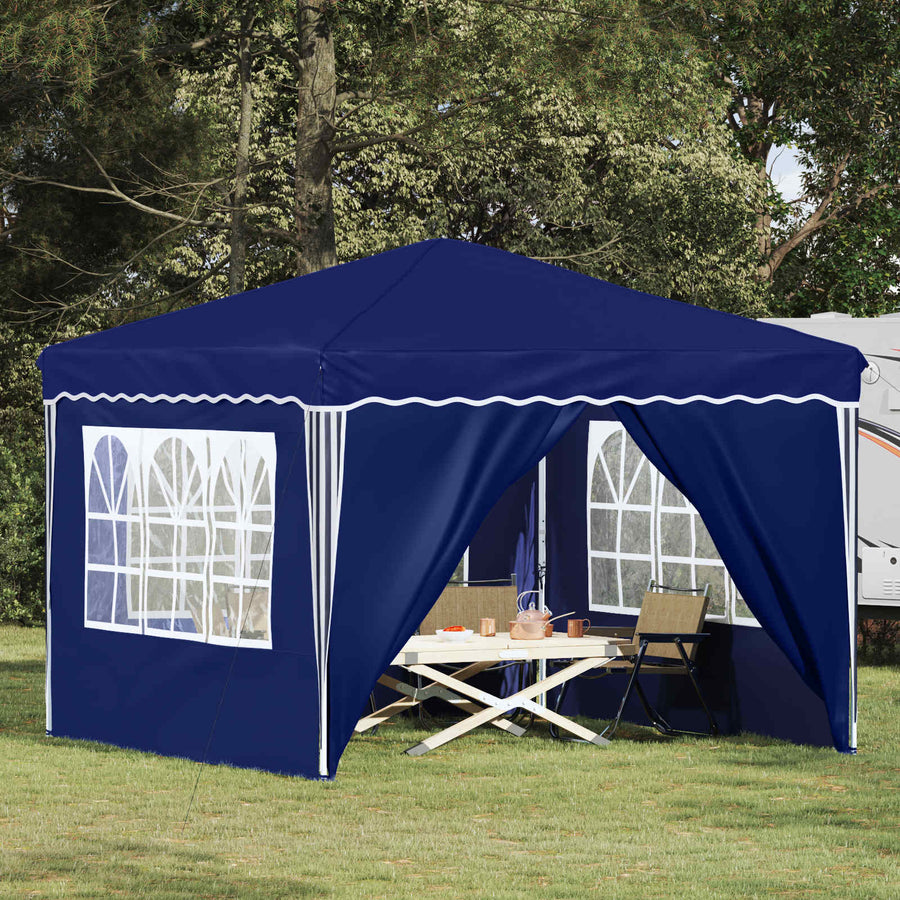 Pop-up Feesttent Blauw 288 x 288 x 245 cm Oxford Stof