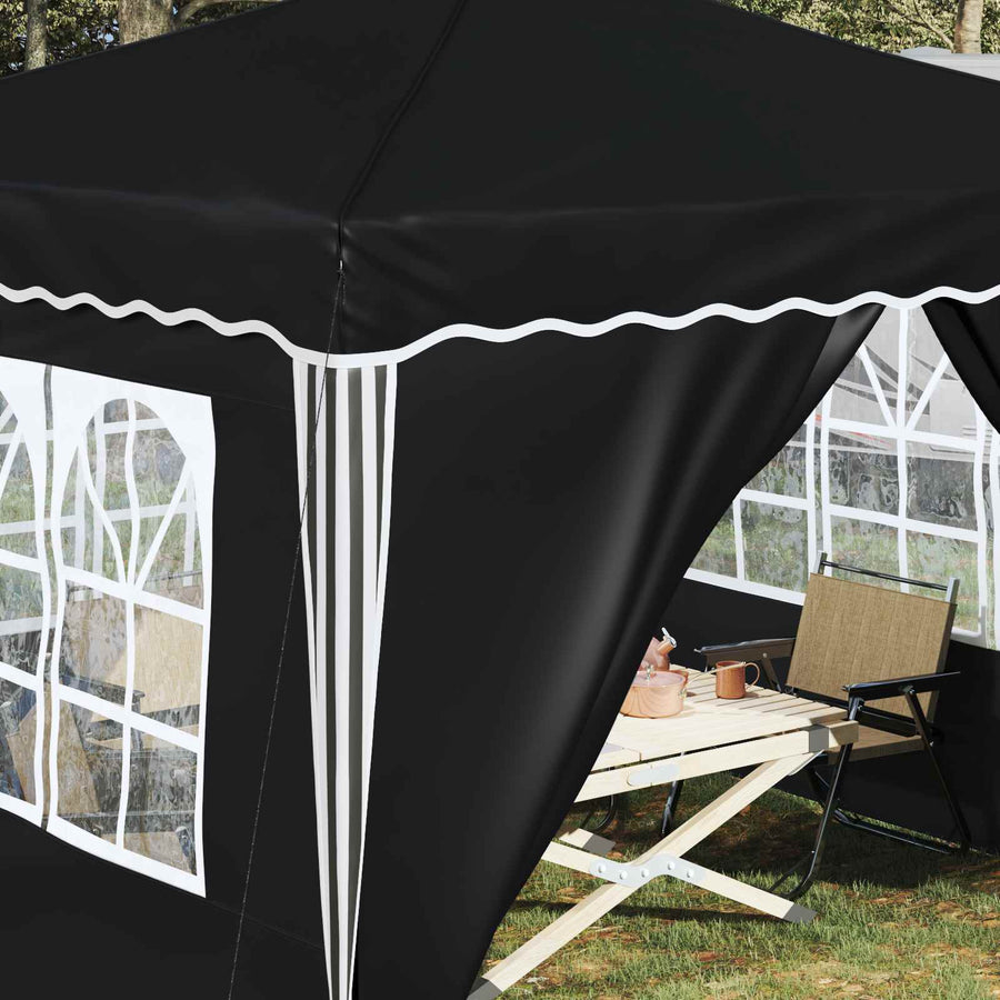 Pop-up Feesttent Antraciet 288 x 288 x 245 cm Oxford Stof