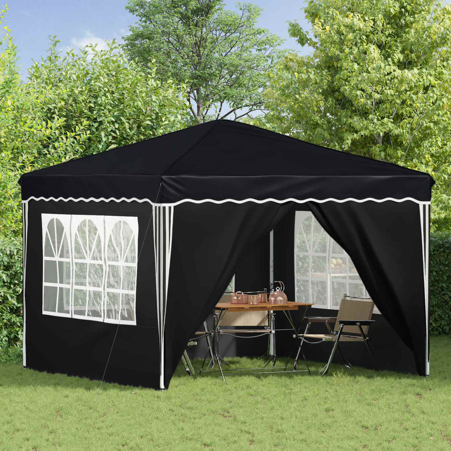 Pop-up Feesttent Antraciet 288 x 288 x 245 cm Oxford Stof