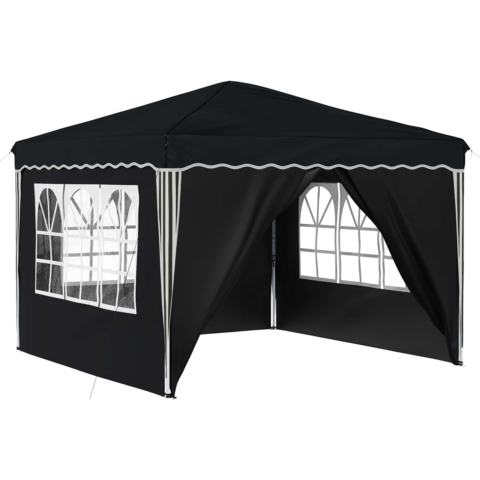 Pop-up Feesttent Antraciet 288 x 288 x 245 cm Oxford Stof