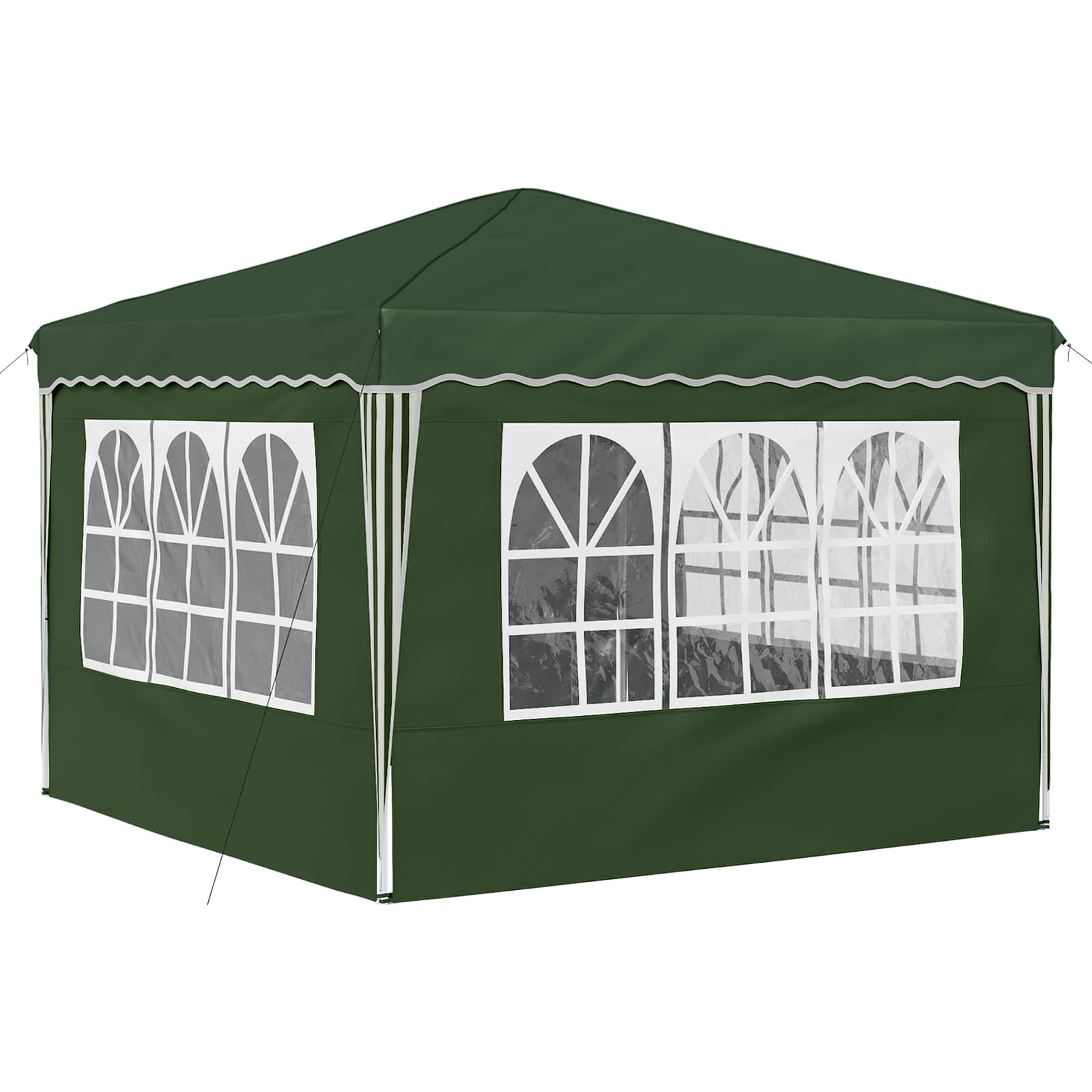 Pop-up Feesttent Groen 288 x 288 x 245 cm Oxford Stof