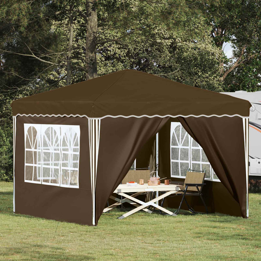 Pop-up Feesttent Taupe 288 x 288 x 245 cm Oxford Stof