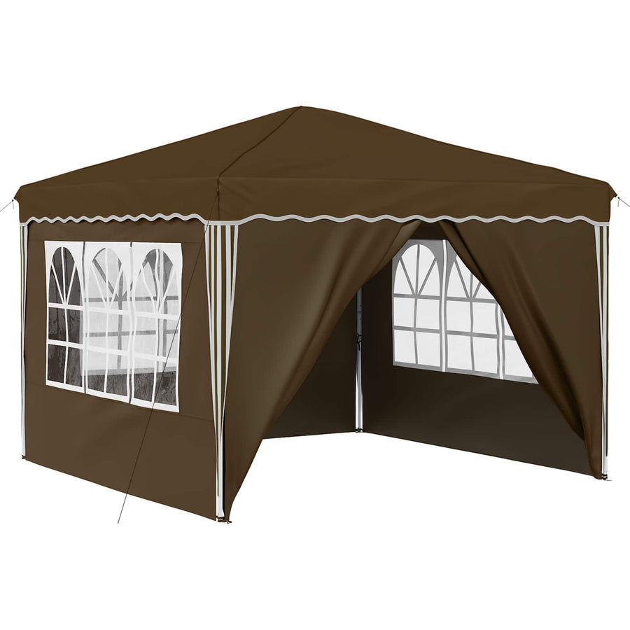 Pop-up Feesttent Taupe 288 x 288 x 245 cm Oxford Stof