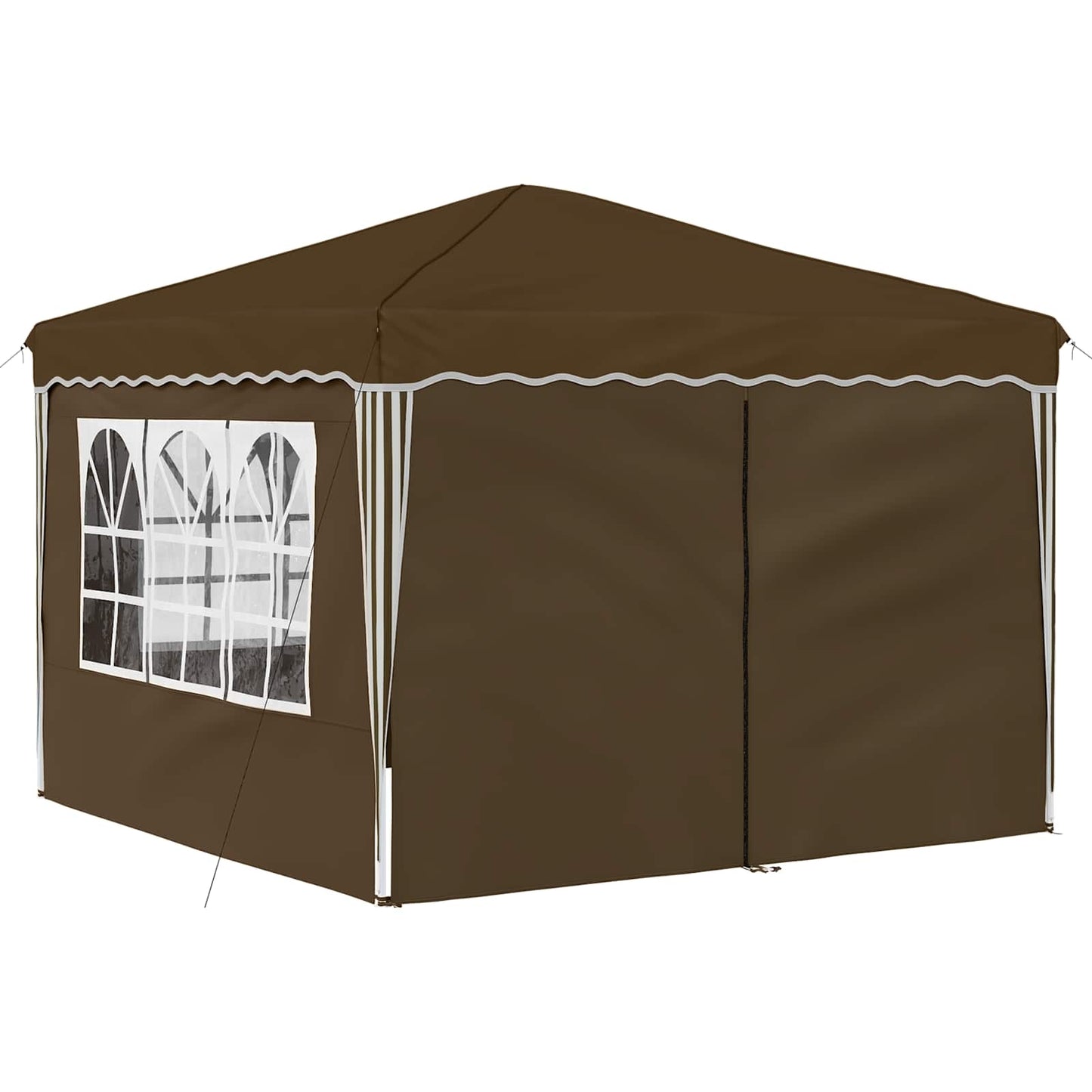 Pop-up Feesttent Taupe 288 x 288 x 245 cm Oxford Stof