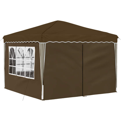 Pop-up Feesttent Taupe 288 x 288 x 245 cm Oxford Stof