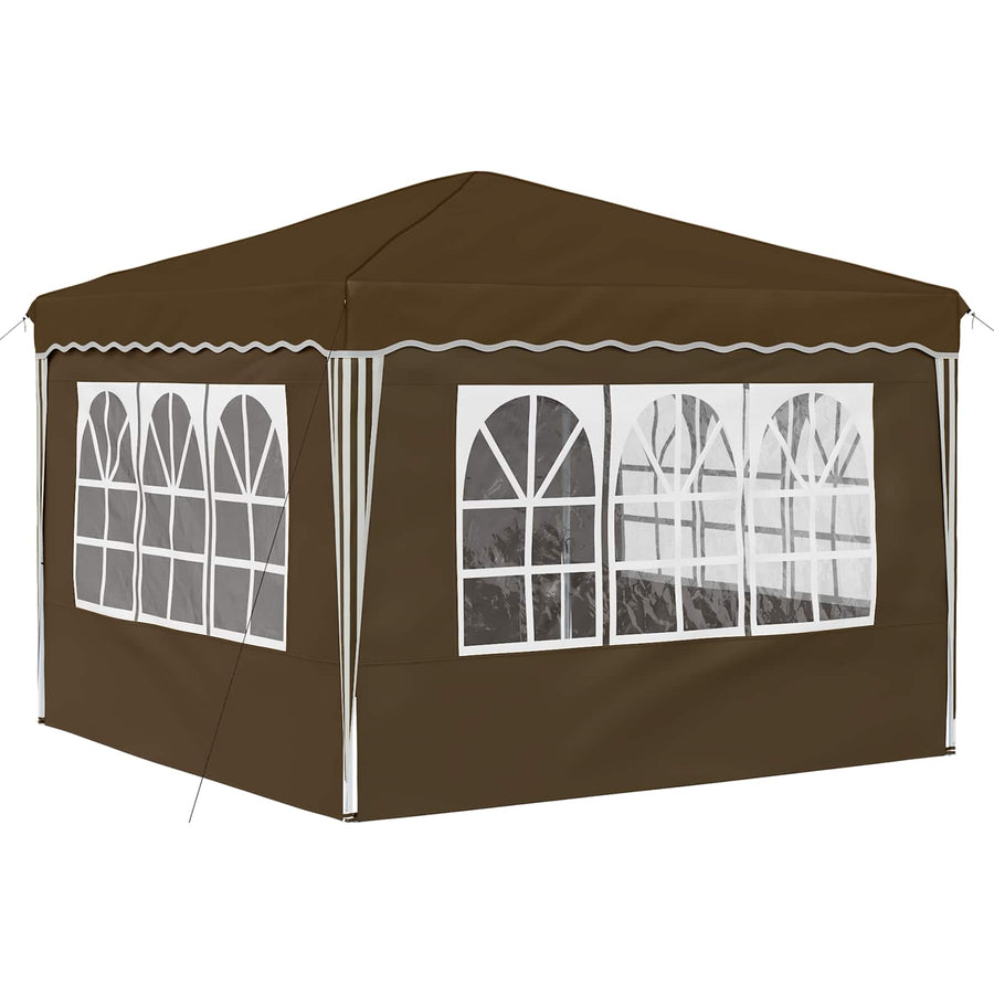 Pop-up Feesttent Taupe 288 x 288 x 245 cm Oxford Stof