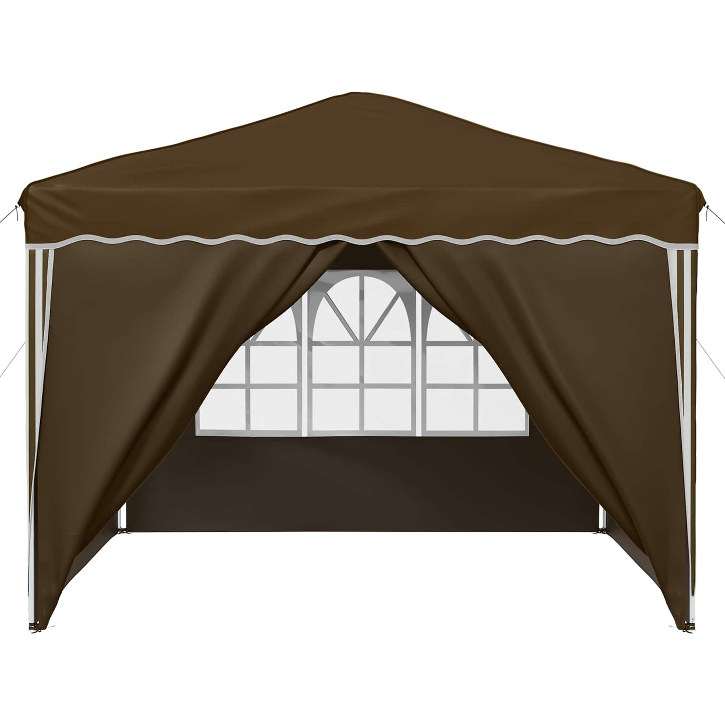 Pop-up Feesttent Taupe 288 x 288 x 245 cm Oxford Stof