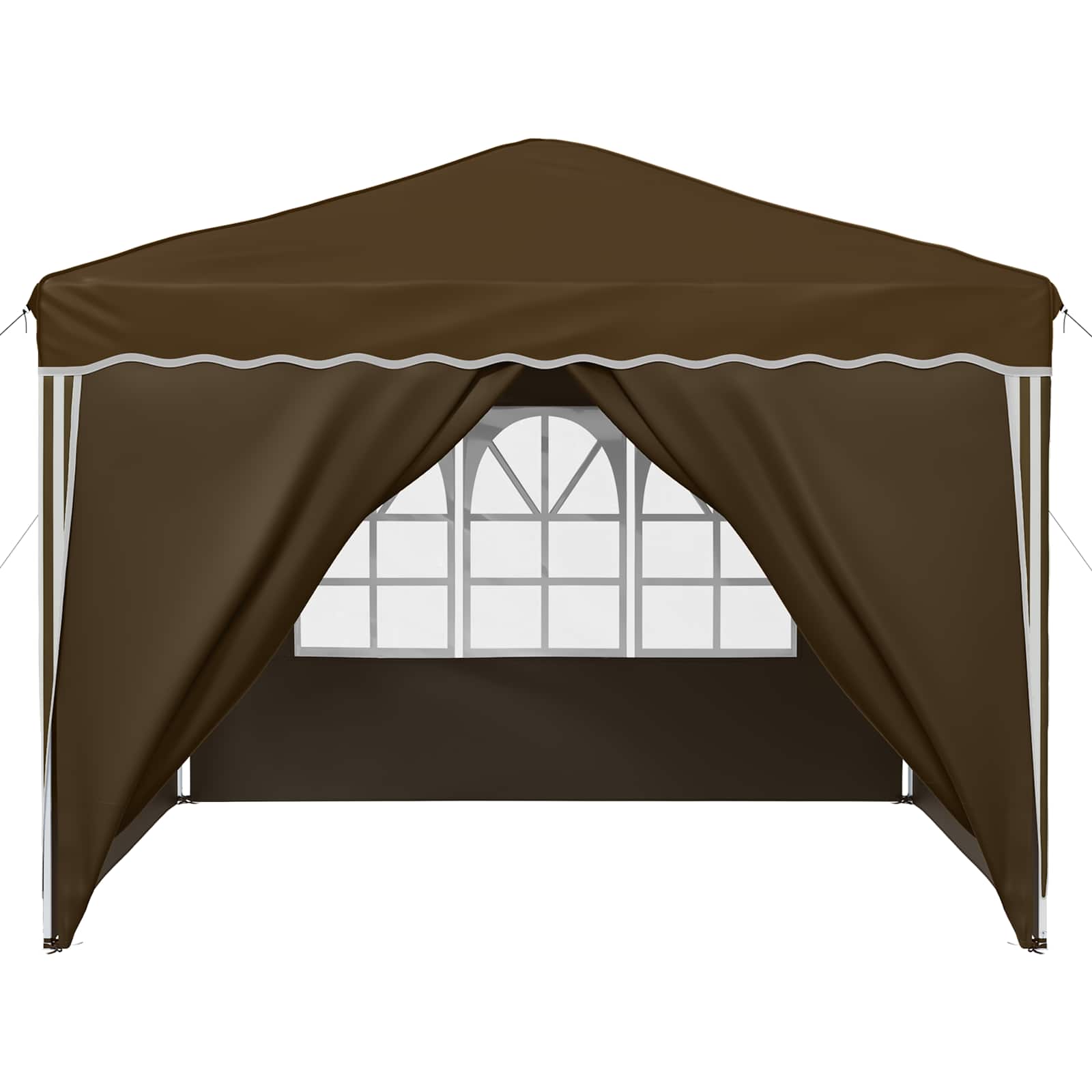 Pop-up Feesttent Taupe 288 x 288 x 245 cm Oxford Stof