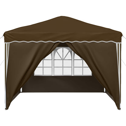 Pop-up Feesttent Taupe 288 x 288 x 245 cm Oxford Stof