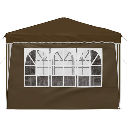 Pop-up Feesttent Taupe 288 x 288 x 245 cm Oxford Stof