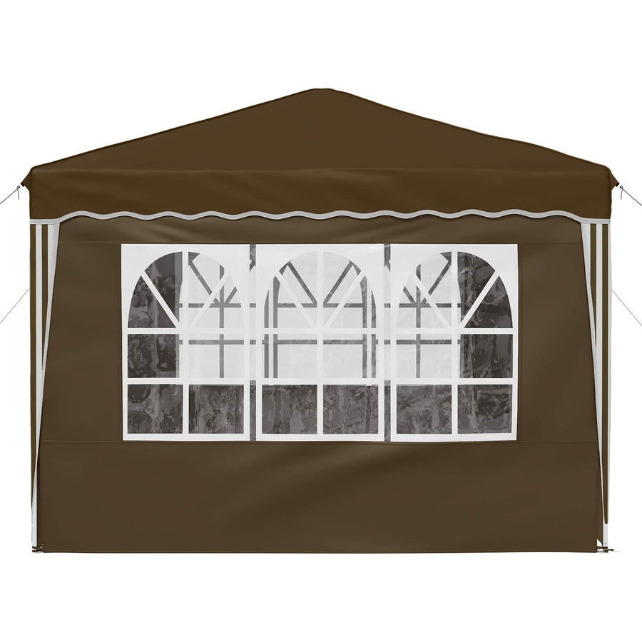 Pop-up Feesttent Taupe 288 x 288 x 245 cm Oxford Stof