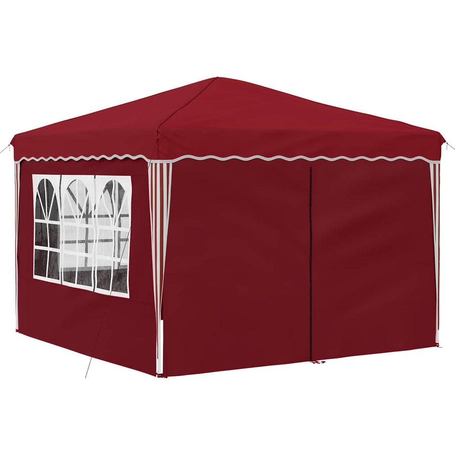 Pop-up Feesttent Bordeauxrood 288 x 288 x 245 cm Oxford Stof