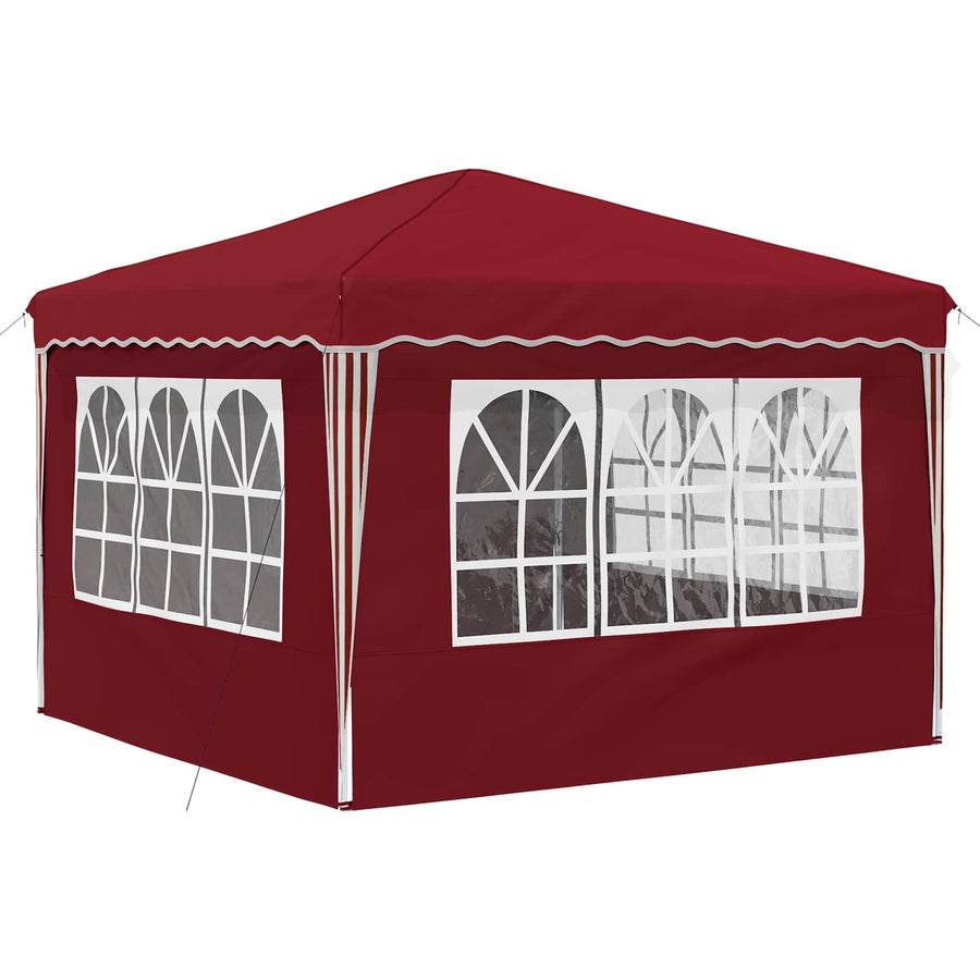 Pop-up Feesttent Bordeauxrood 288 x 288 x 245 cm Oxford Stof