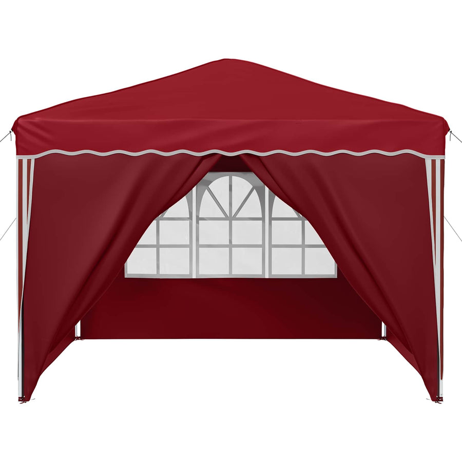 Pop-up Feesttent Bordeauxrood 288 x 288 x 245 cm Oxford Stof