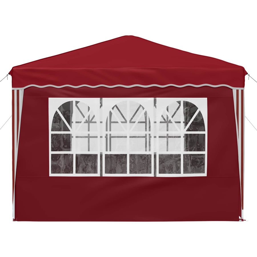 Pop-up Feesttent Bordeauxrood 288 x 288 x 245 cm Oxford Stof