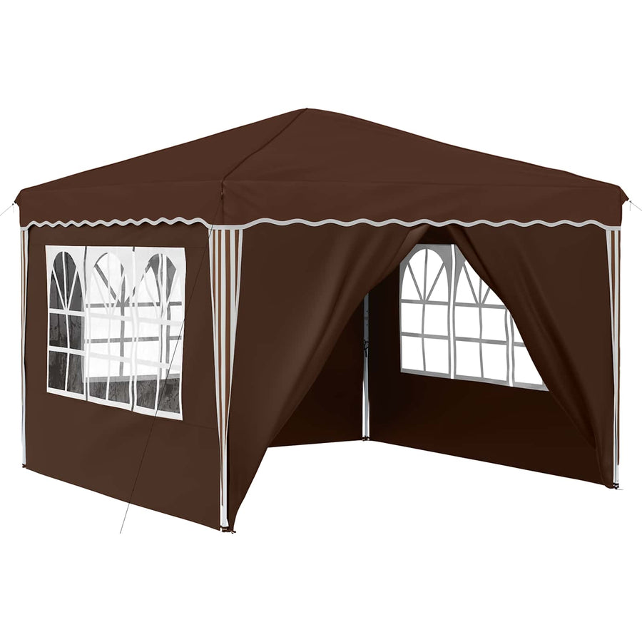 Pop-up Feesttent Bruin 288 x 288 x 245 cm Oxford Stof