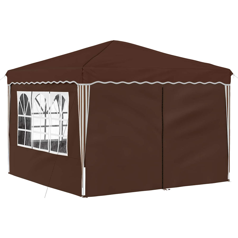 Pop-up Feesttent Bruin 288 x 288 x 245 cm Oxford Stof