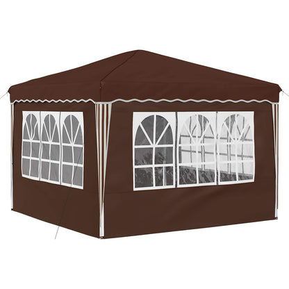 Pop-up Feesttent Bruin 288 x 288 x 245 cm Oxford Stof