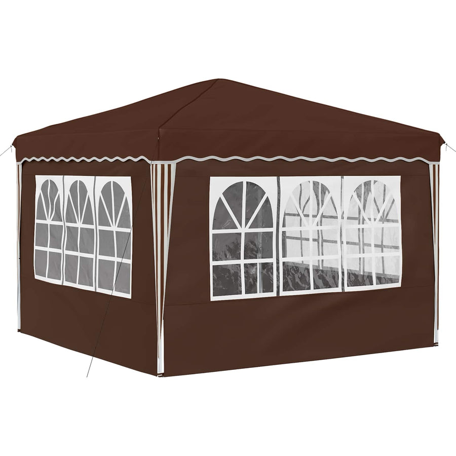 Pop-up Feesttent Bruin 288 x 288 x 245 cm Oxford Stof