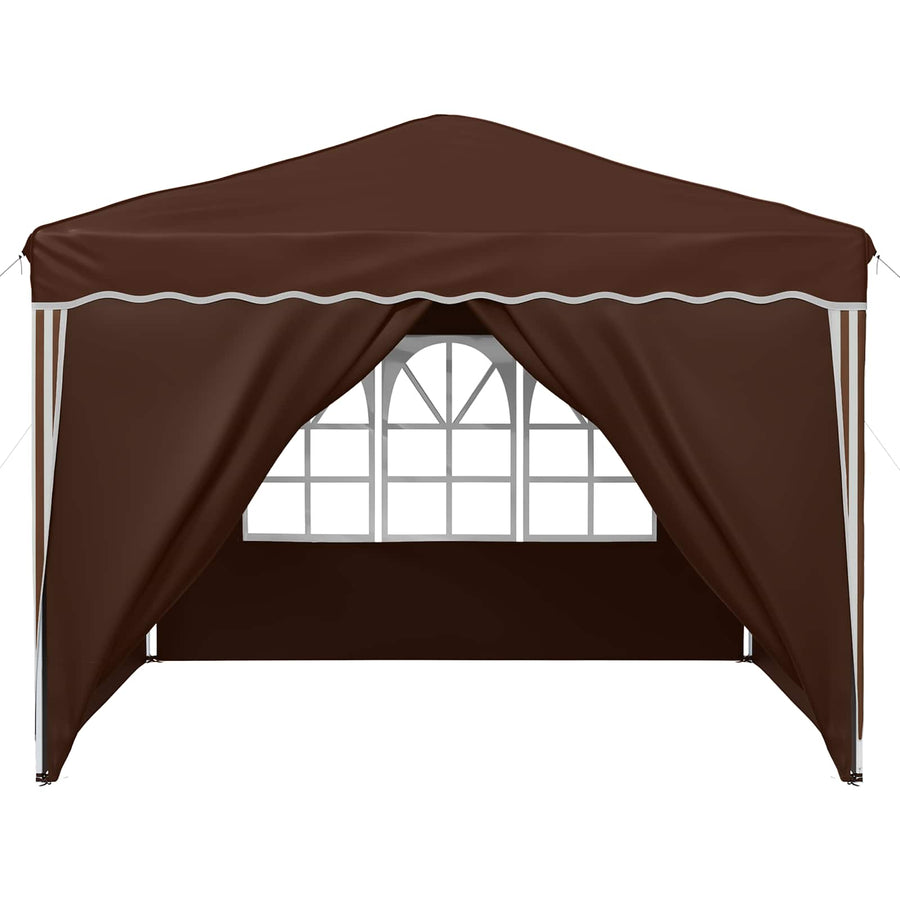 Pop-up Feesttent Bruin 288 x 288 x 245 cm Oxford Stof