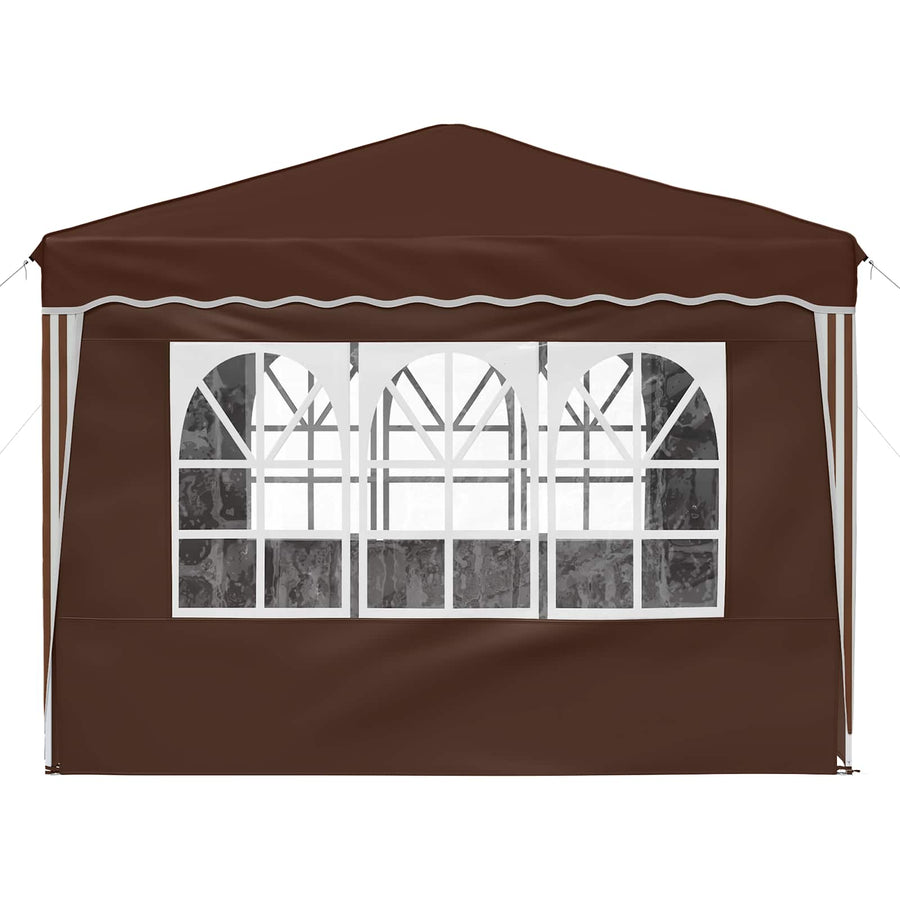 Pop-up Feesttent Bruin 288 x 288 x 245 cm Oxford Stof