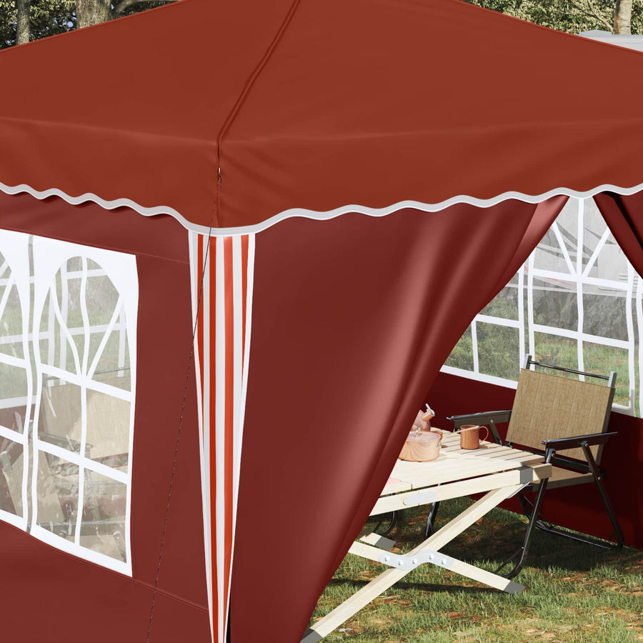 Pop-up Feesttent Terracotta 288 x 288 x 245 cm Oxford Stof