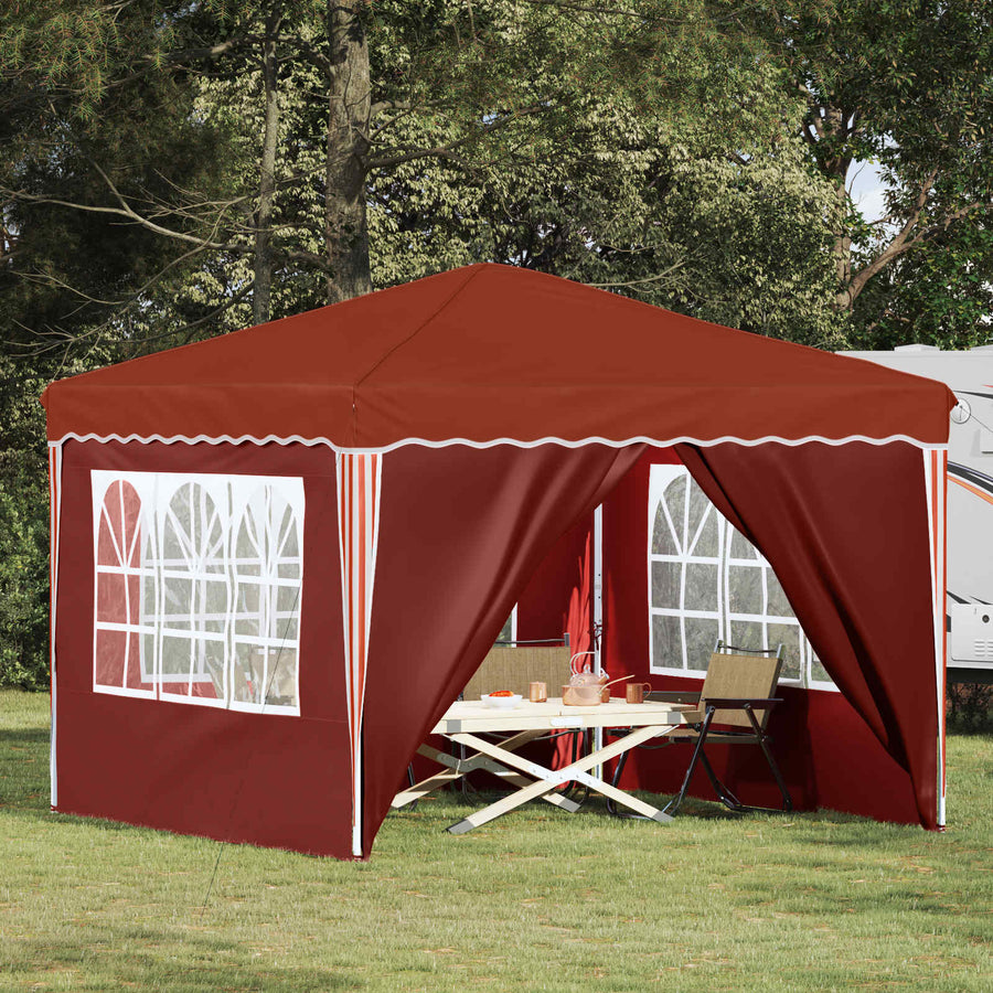 Pop-up Feesttent Terracotta 288 x 288 x 245 cm Oxford Stof