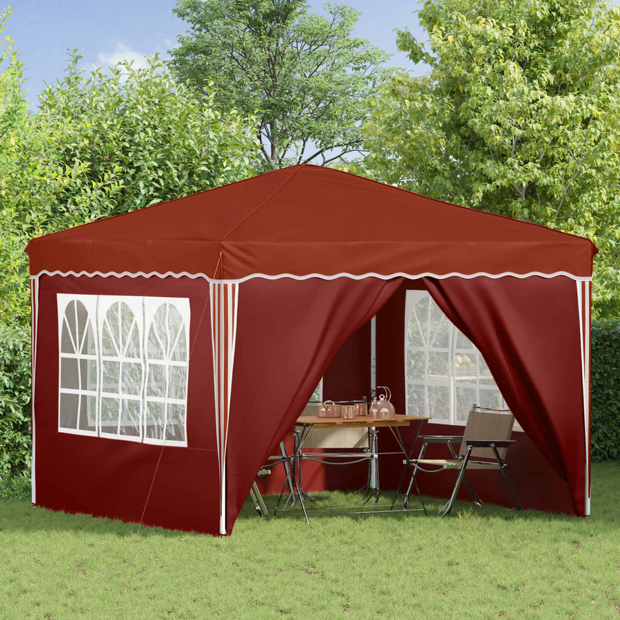 Pop-up Feesttent Terracotta 288 x 288 x 245 cm Oxford Stof