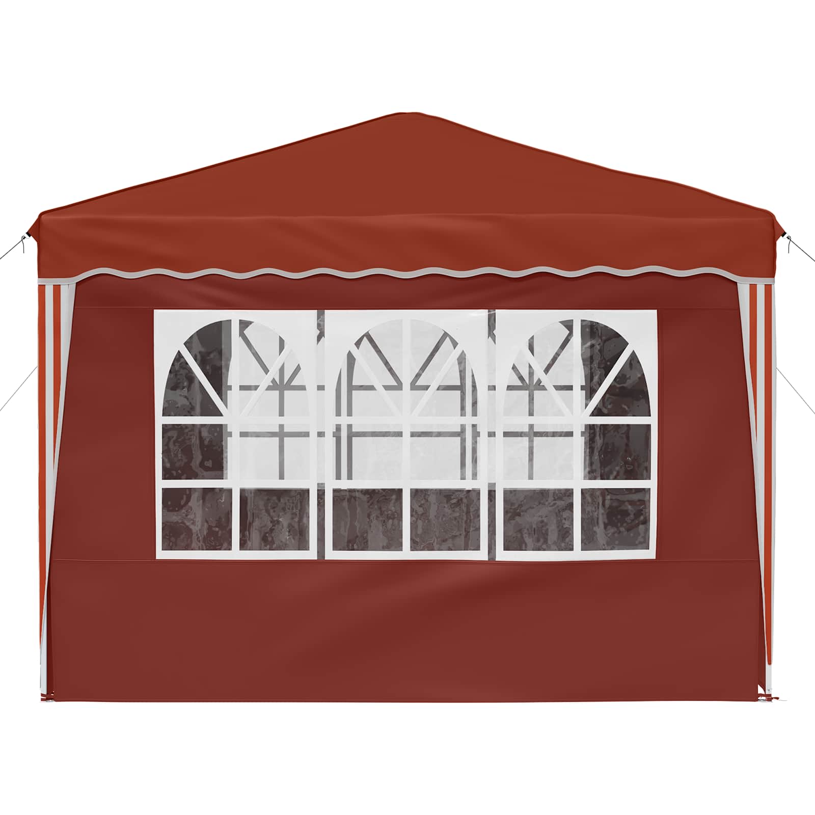 Pop-up Feesttent Terracotta 288 x 288 x 245 cm Oxford Stof