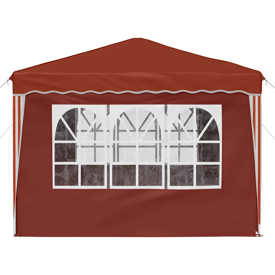 Pop-up Feesttent Terracotta 288 x 288 x 245 cm Oxford Stof