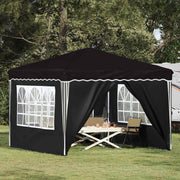 Partytent 288x288x245 cm Oxford stof zwart