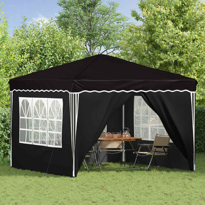 Pop-up Feesttent Zwart 288 x 288 x 245 cm Oxford Stof