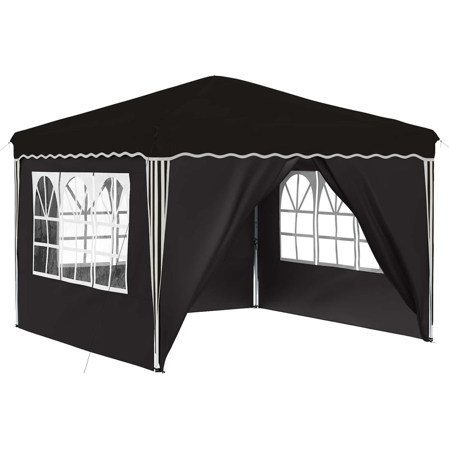 Pop-up Feesttent Zwart 288 x 288 x 245 cm Oxford Stof