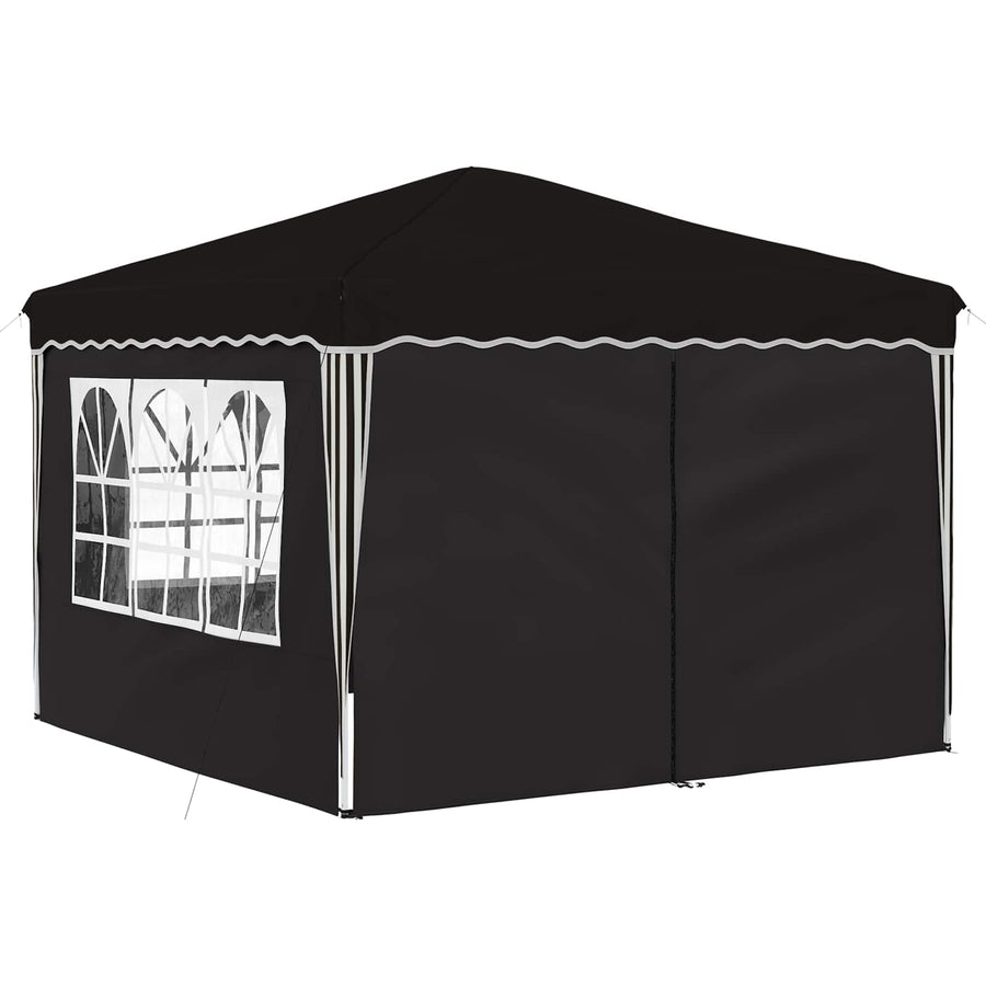 Pop-up Feesttent Zwart 288 x 288 x 245 cm Oxford Stof