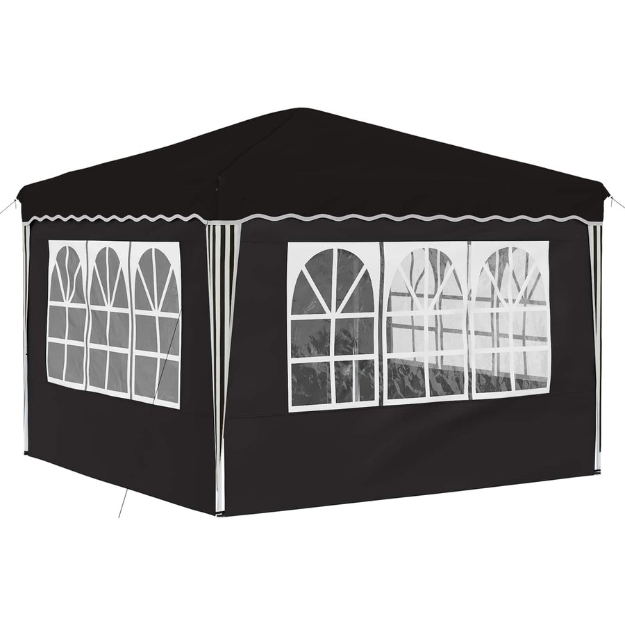 Pop-up Feesttent Zwart 288 x 288 x 245 cm Oxford Stof