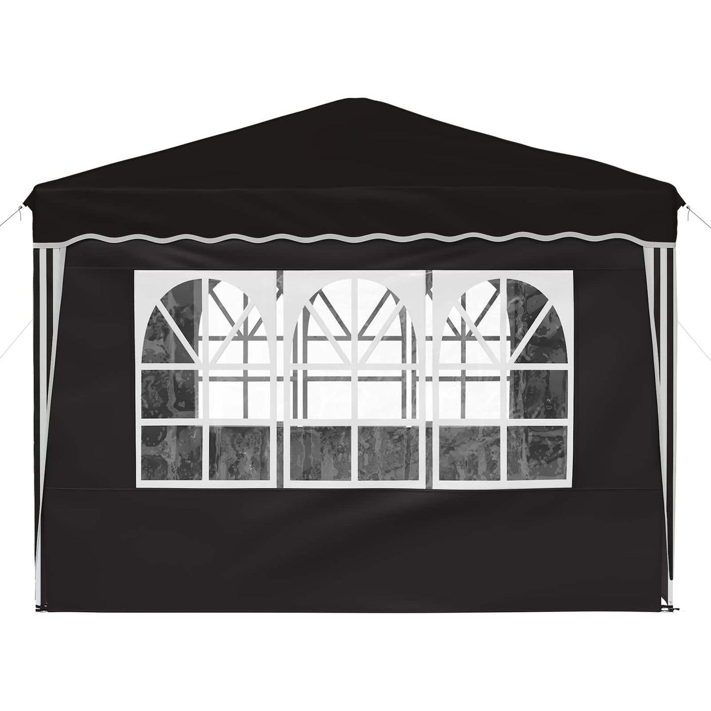 Pop-up Feesttent Zwart 288 x 288 x 245 cm Oxford Stof