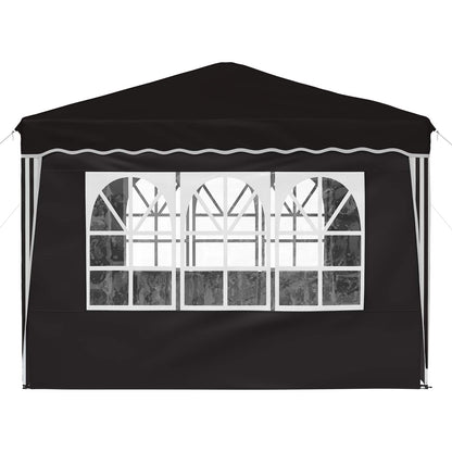 Pop-up Feesttent Zwart 288 x 288 x 245 cm Oxford Stof