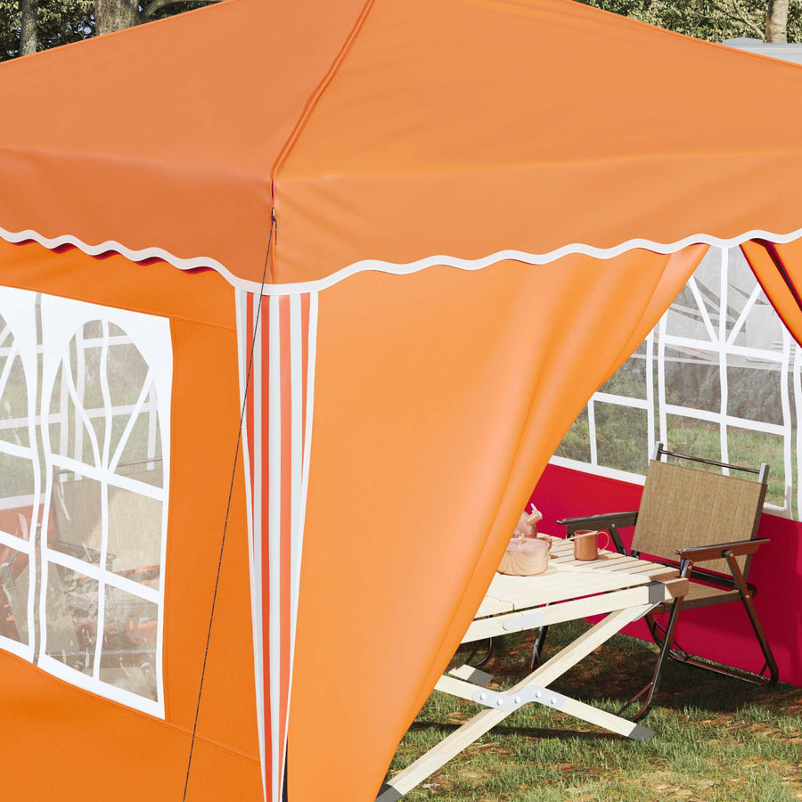 Pop-up Feesttent Oranje 288 x 288 x 245 cm Oxford Stof