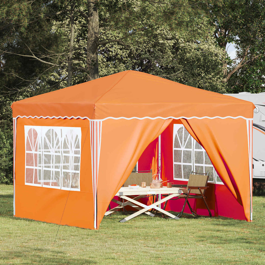 Pop-up Feesttent Oranje 288 x 288 x 245 cm Oxford Stof