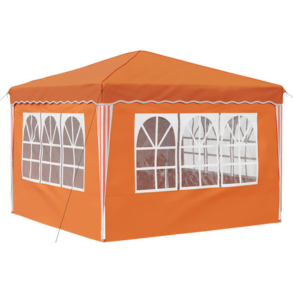 Pop-up Feesttent Oranje 288 x 288 x 245 cm Oxford Stof