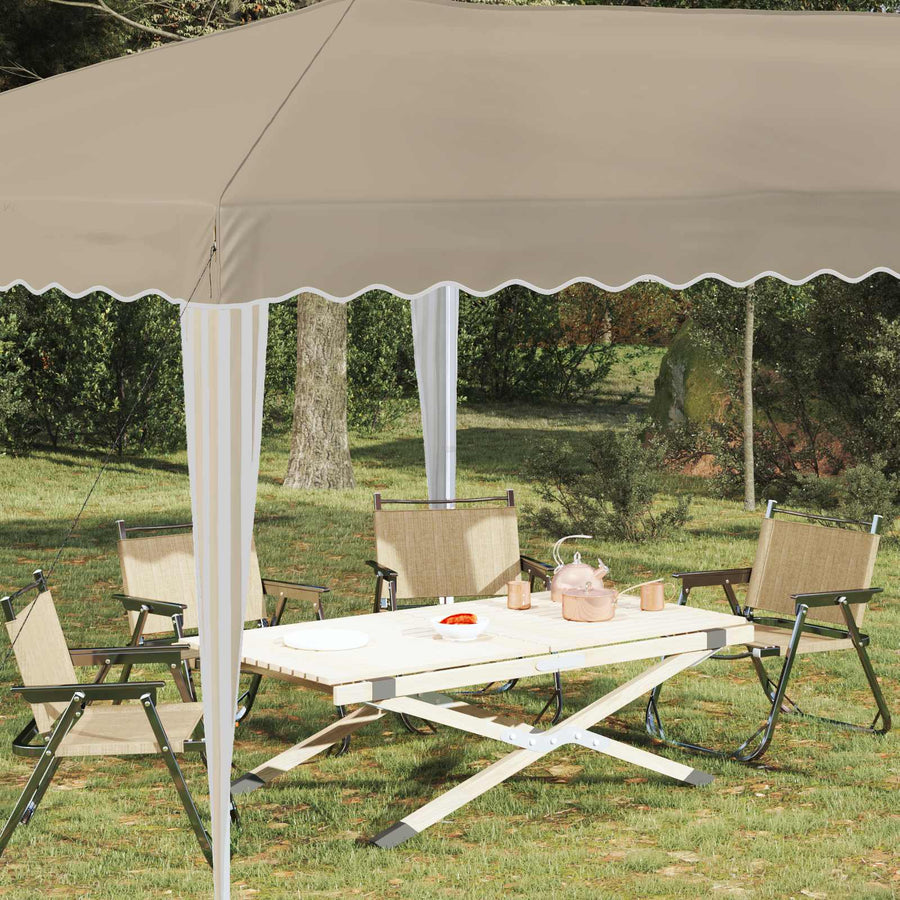 Pop-up Feesttent 575 x 290 x 245 cm Crèmekleurig