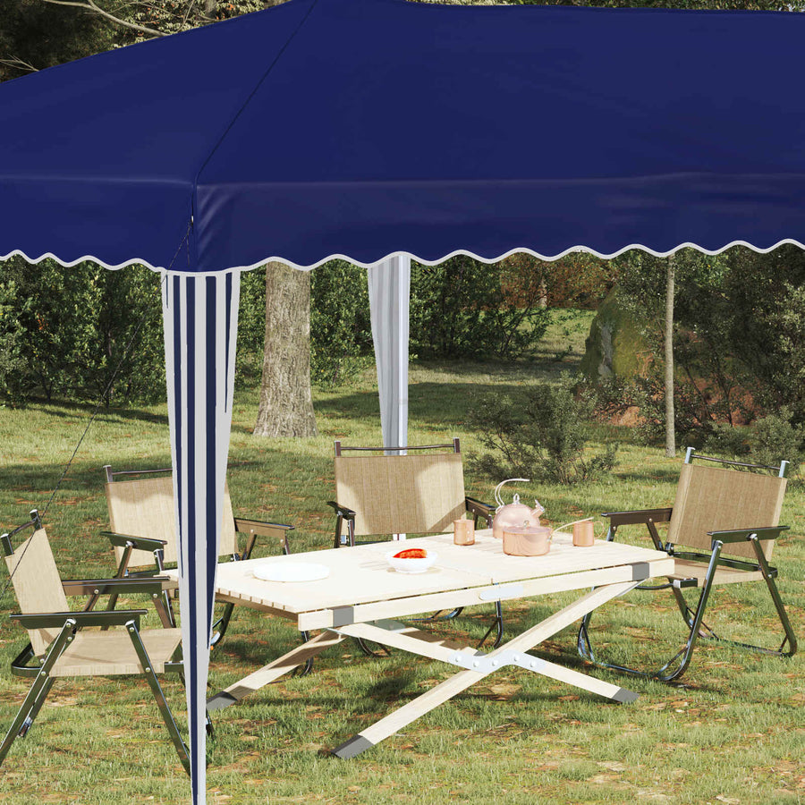 Pop-up Feesttent 575 x 290 x 245 cm Blauw