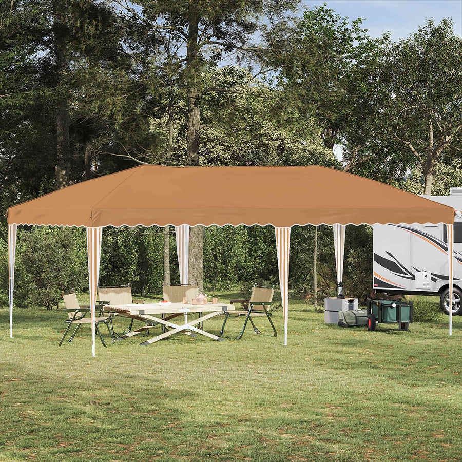 Pop-up Feesttent 575 x 290 x 245 cm Beige