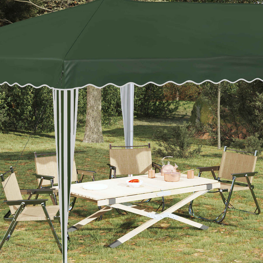 Pop-up Feesttent 575 x 290 x 245 cm Groen